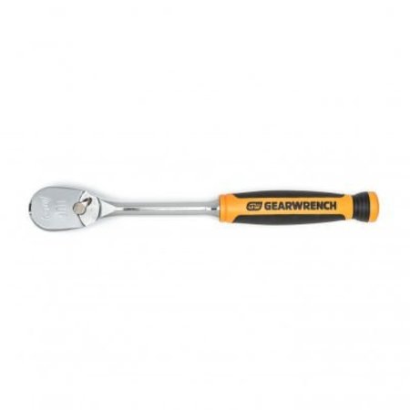 APEX TOOL GROUP Gearwrench® 90 Tooth Dual Material Teardrop Ratchet with 3/8" Drive Tang, 9"L 81208T